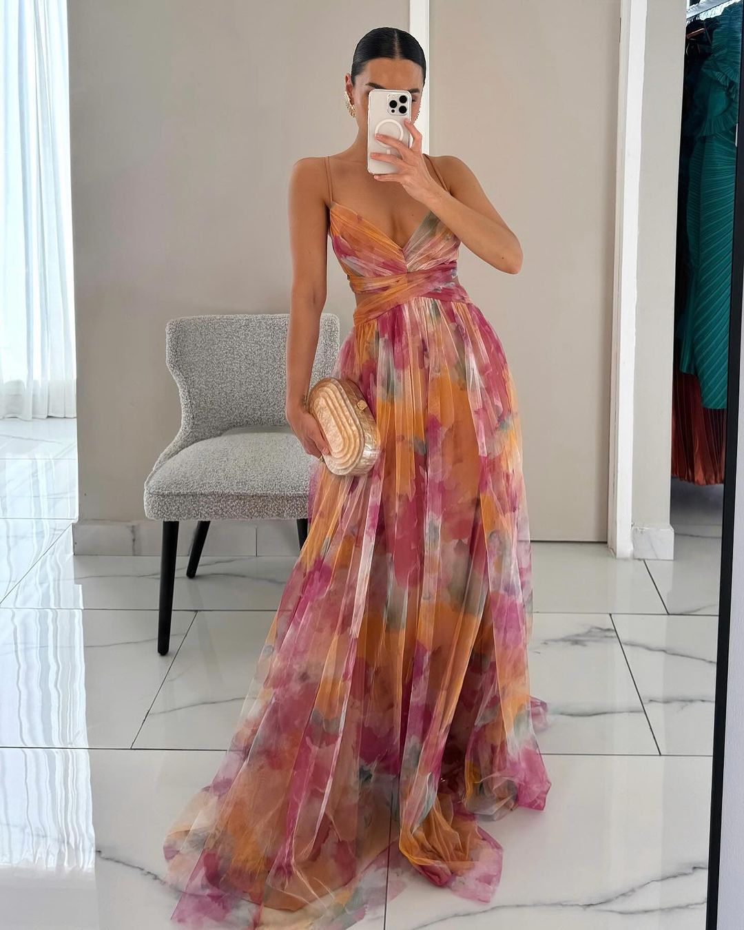 Beautiful Floral Long Dress for Women - VogeLuxe