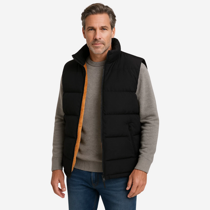 VogeLuxe | Men’s Thermal Quilted Sleeveless Puffer Vest