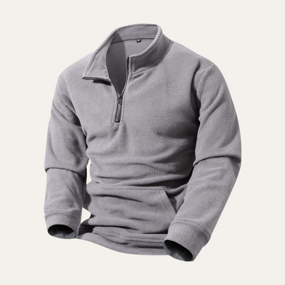 VogeLuxe | Men’s Soft Quarter Zip Fleece Pullover