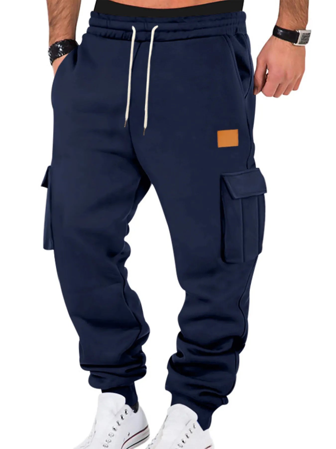 Men's Large Relaxed Fit Cargo Jogger Pants Extra Large