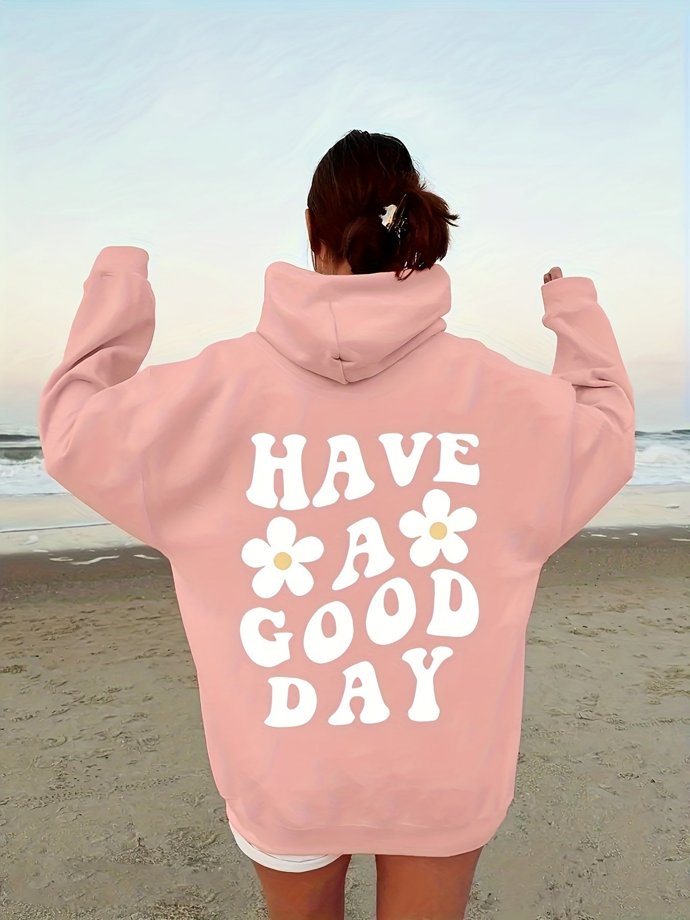 Cozy Women's Autumn Hoodie with Fun Graphic Print