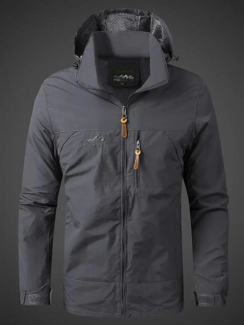 Classic Hooded Outdoor Jacket for Men