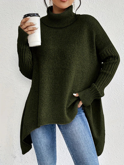 Relaxed Fit Women's Long Sleeve Sweater