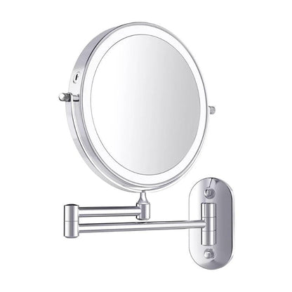 Silver LED Lighted Makeup Mirror