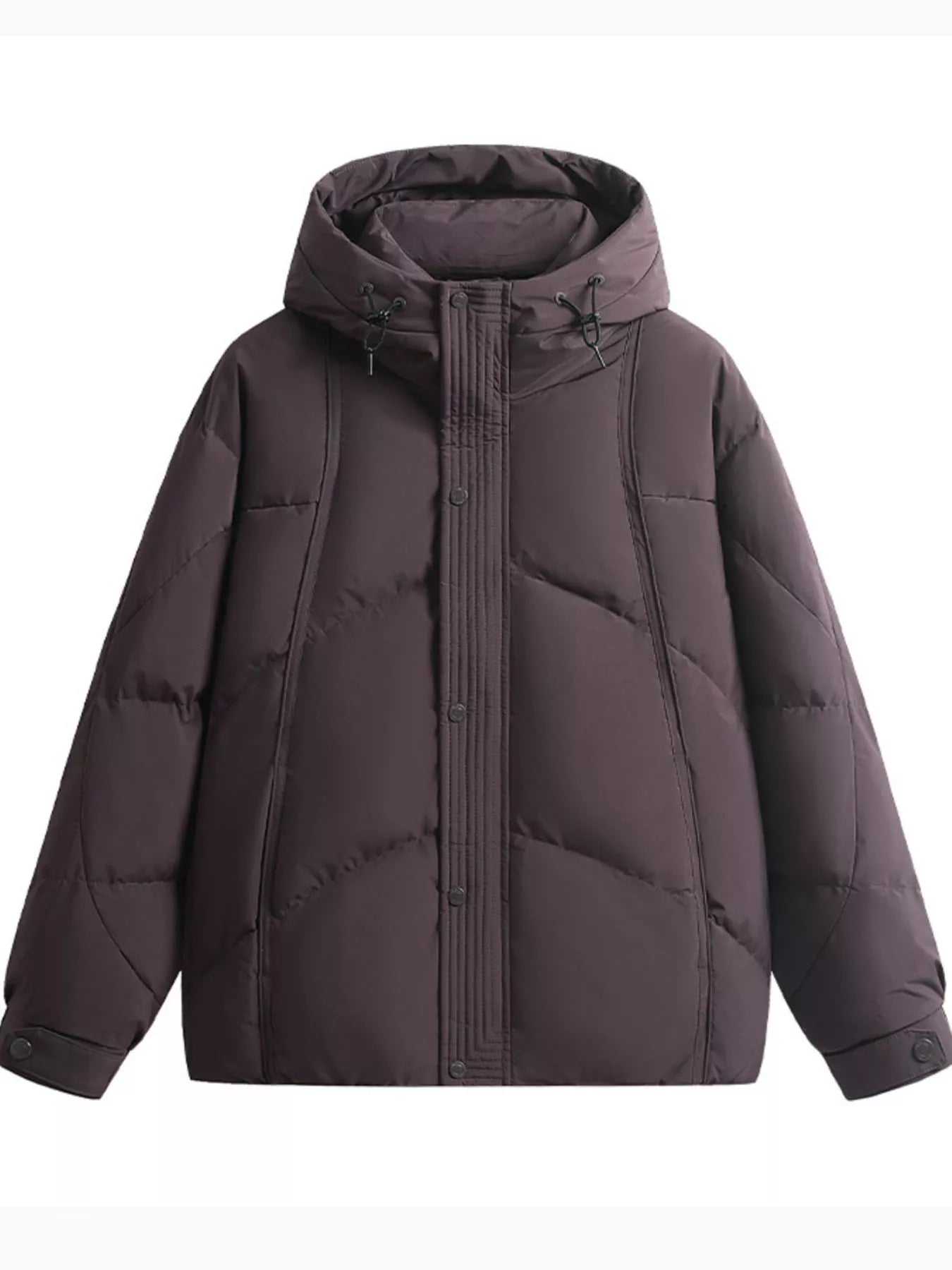 Large Mens Thick Warm Winter Puffer Coat - BritishElegance