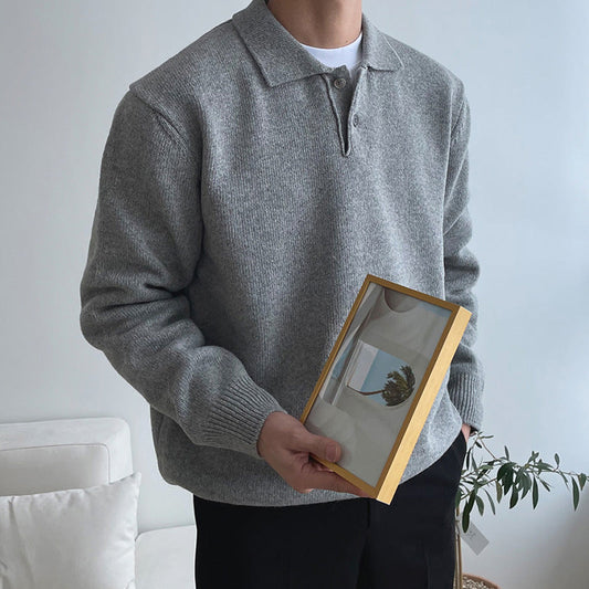 Classic Men's Crew Neck Sweater - VogeLuxe