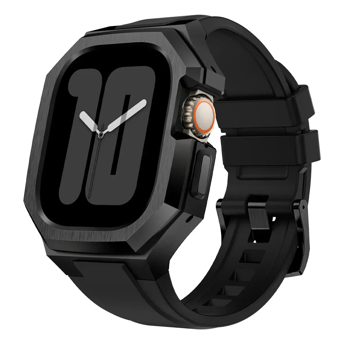 Vibrant Rubber Apple Watch Strap With Metal Case