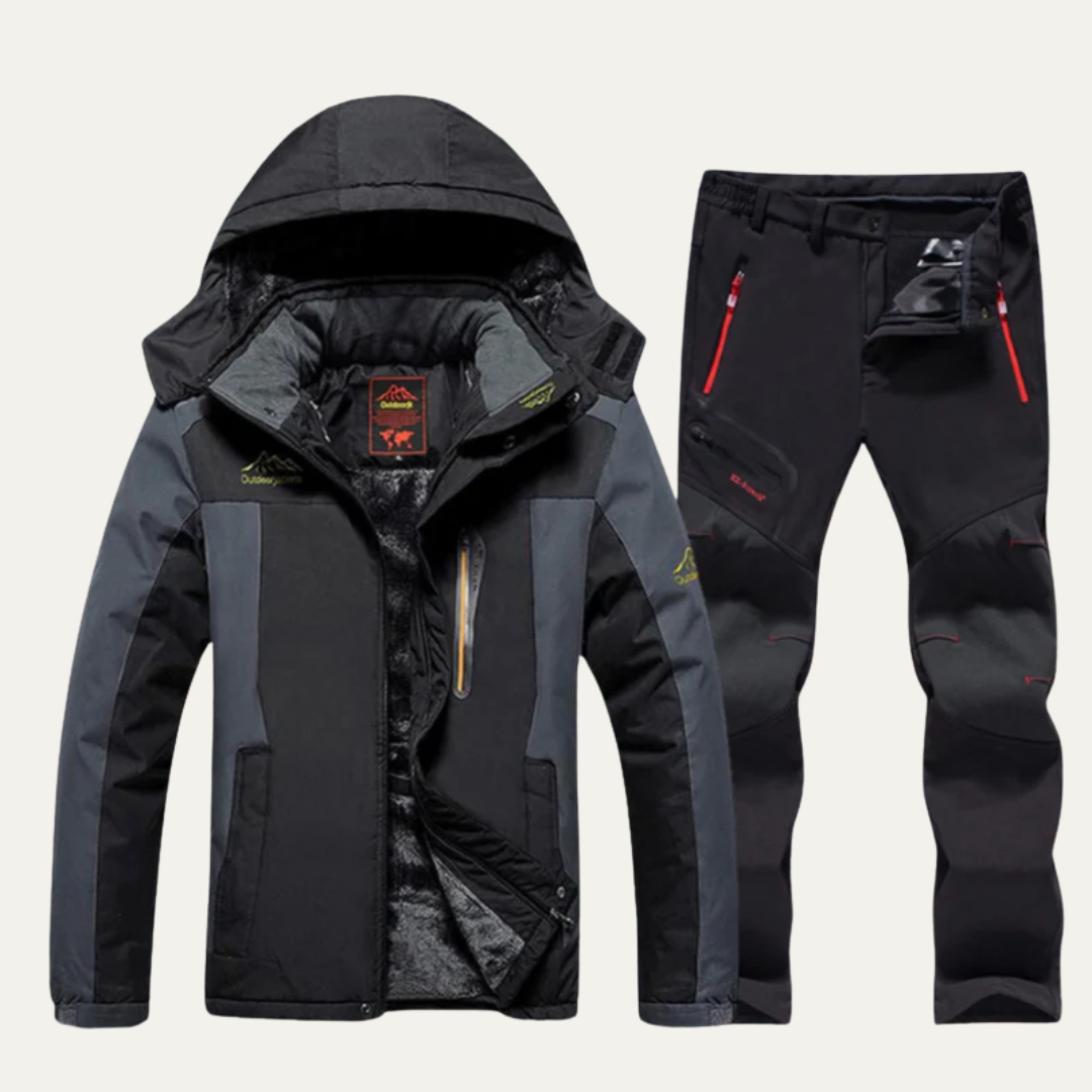 VogeLuxe | Men’s Waterproof Outdoor Jacket and Pants Hiking Suit