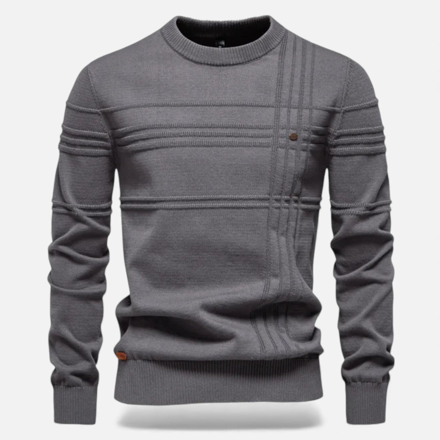 Men's Classic Fit Crew Neck Knit Sweater