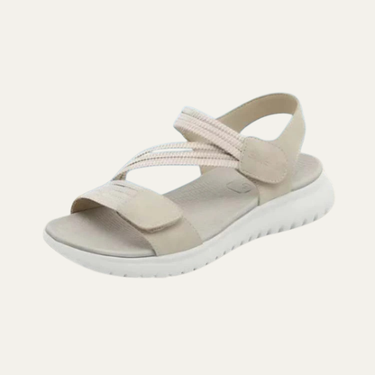 VogeLuxe | Women’s Woven Cross Strap Open Toe Slingback Sandals