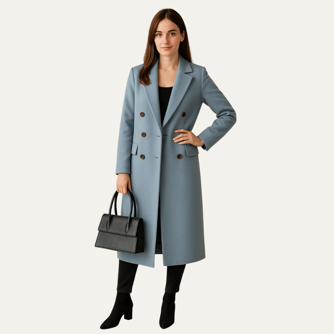 VogeLuxe | Women’s Tailored Long Dress Coat
