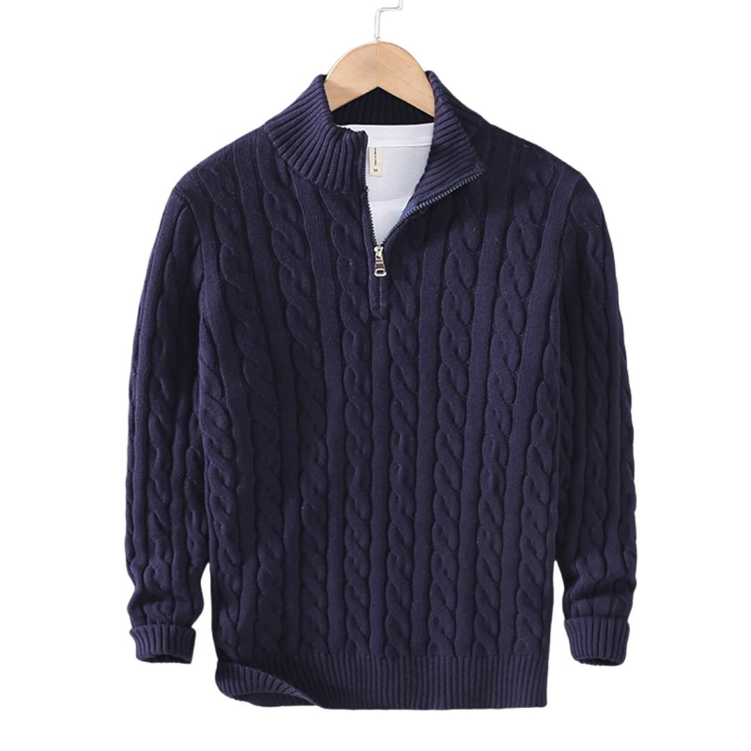 Classic Men's Cable Knit Sweater