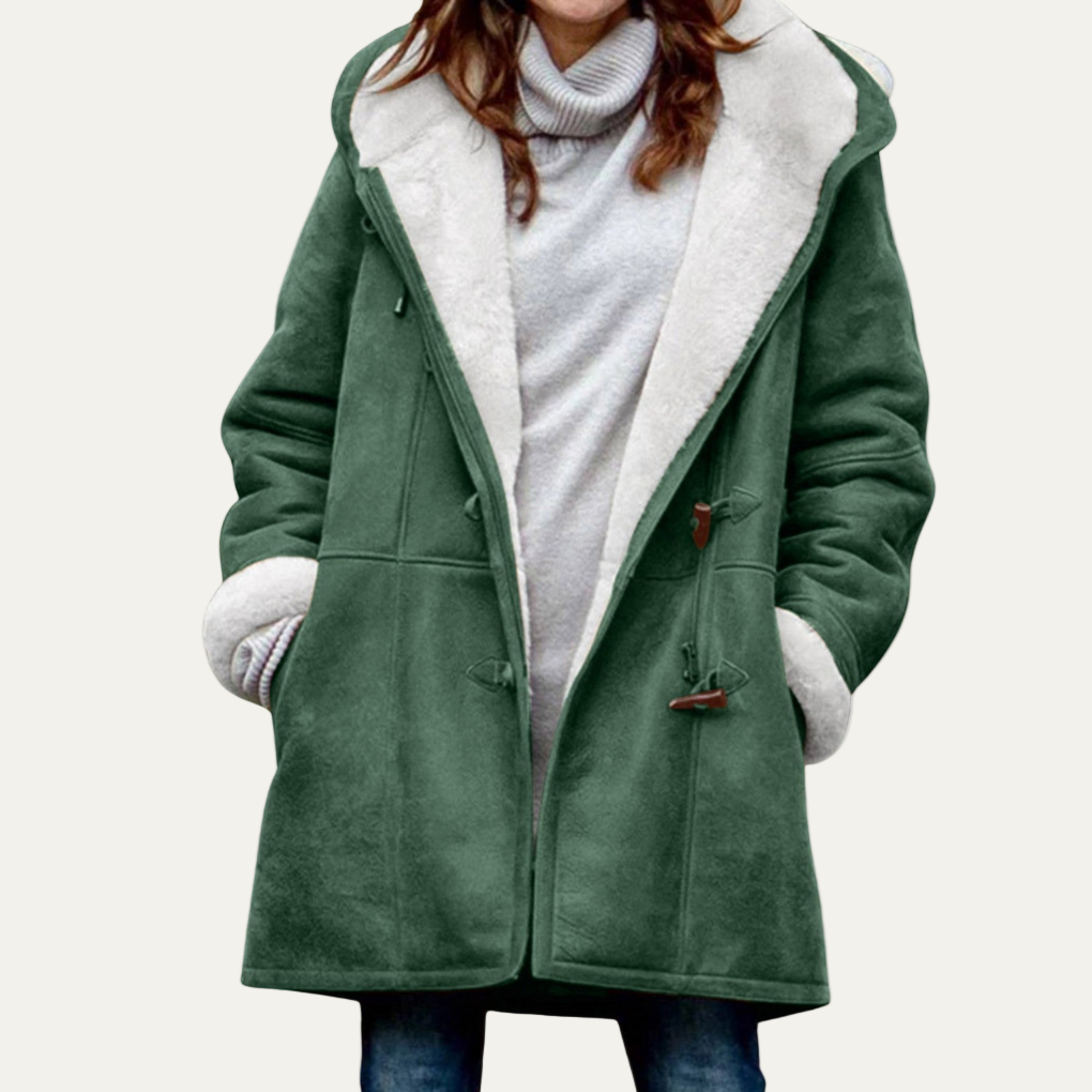 VogeLuxe | Women’s Warm Furry Lapel Button Jacket