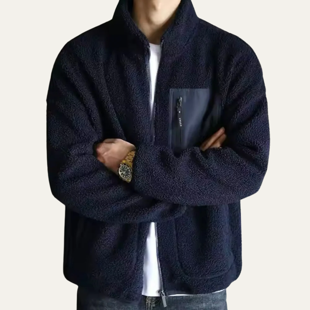 VogeLuxe | Men’s Warm Cozy Full Zip Fleece Jacket