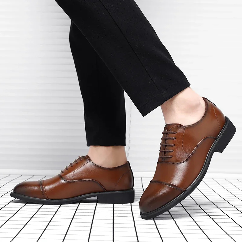 Luxury Vegan Leather Shoes for Men All Year Round - BritishElegance