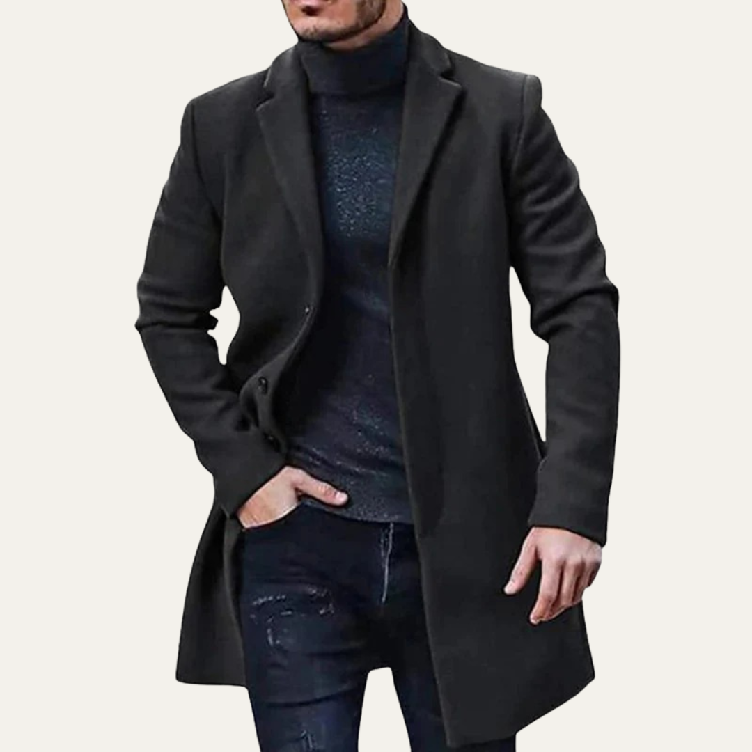 VogeLuxe | Men’s Winter Classic Three Button Overcoat