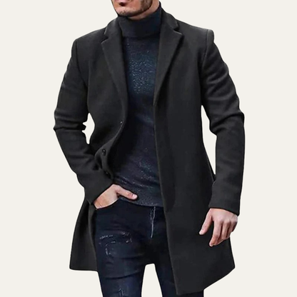 VogeLuxe | Men’s Winter Classic Three Button Overcoat