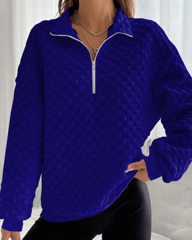 Warm Zip-up Sweater - Classic Winter Style