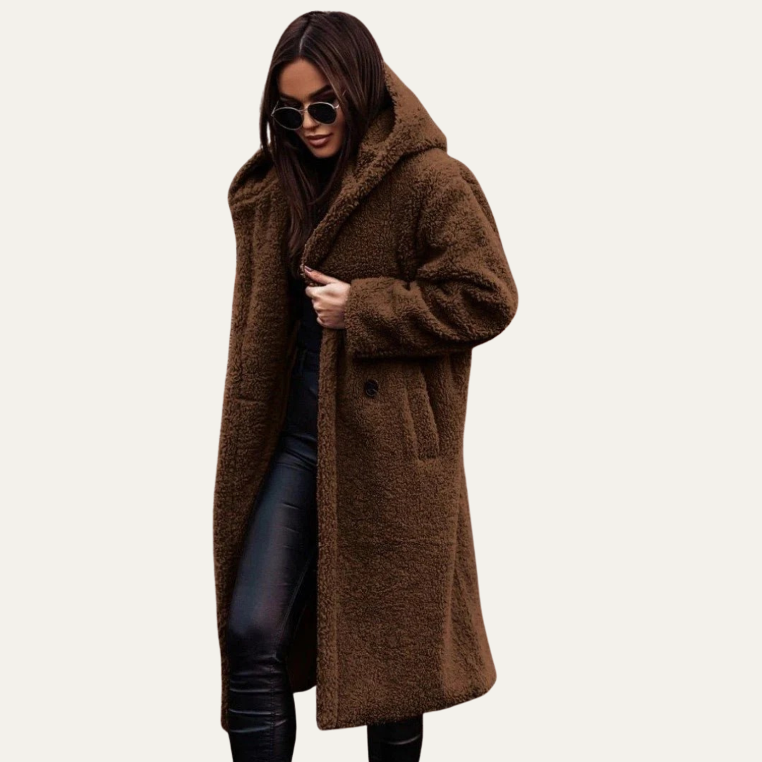 VogeLuxe | Women’s Oversized Long Teddy Coat