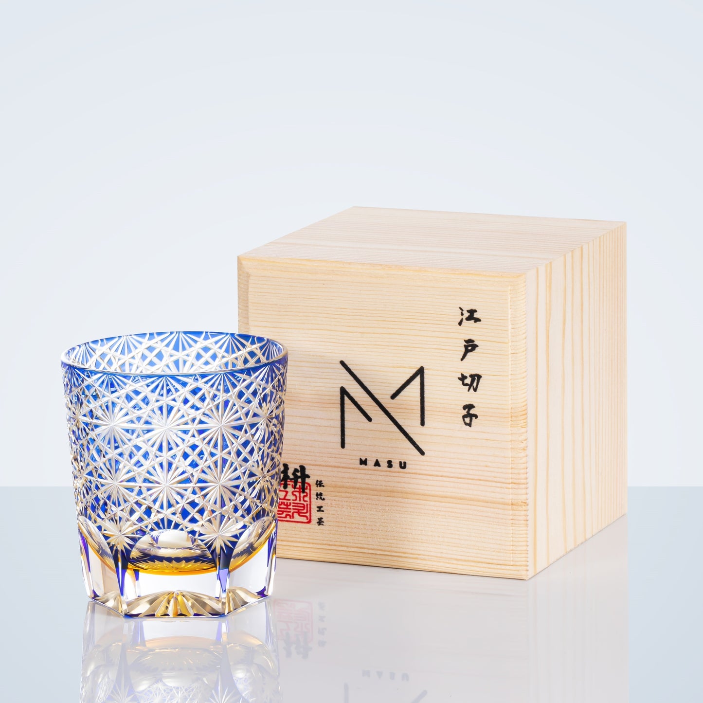 Luxury Whisky Glass Set with Wooden Gift Box