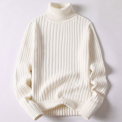 VogeLuxe | Men’s Oversized Ribbed Turtleneck Sweater