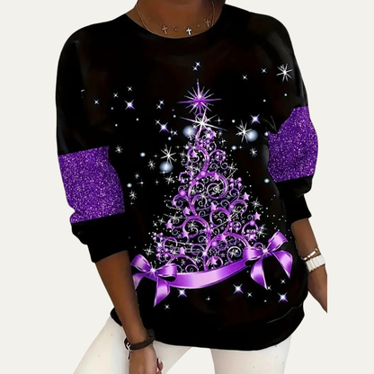 VogeLuxe | Women’s Seasonal Graphic Long Sleeve Sweatshirt
