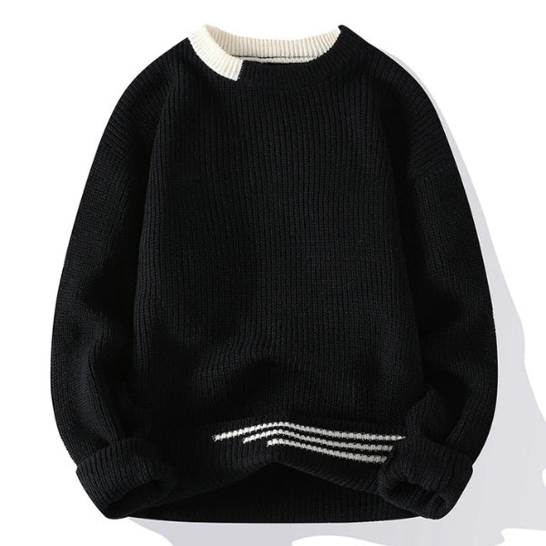 Cozy Crew Neck Winter Sweater for Men - BritishElegance