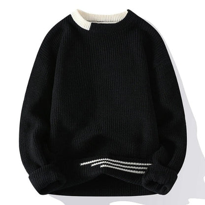 Cozy Crew Neck Winter Sweater for Men - BritishElegance