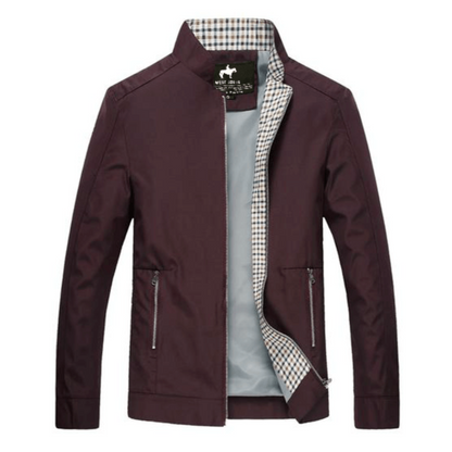VogeLuxe | Men’s Classic Full Zip Blouson Jacket