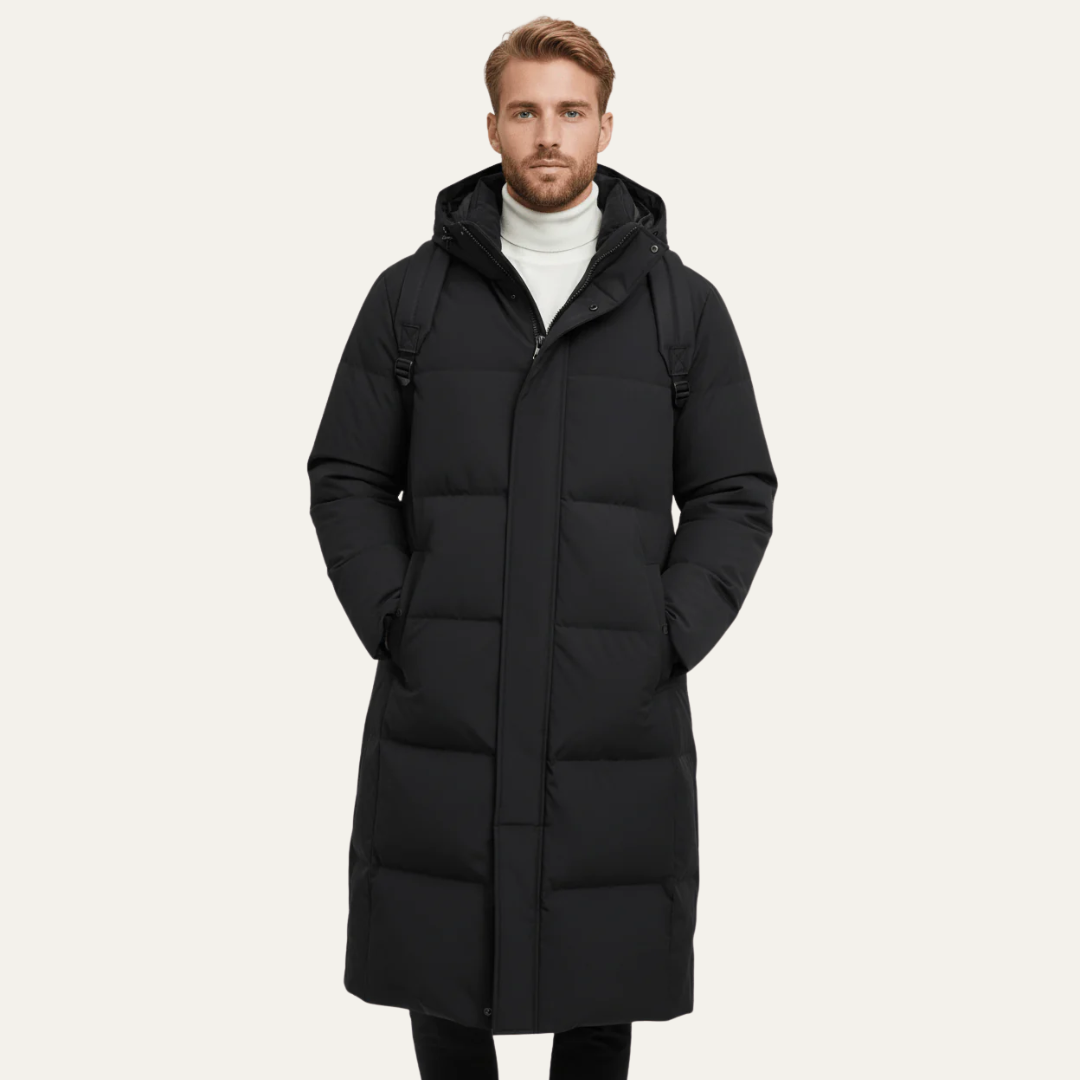 VogeLuxe | Men’s Extra-Long Quilted Puffer Parka