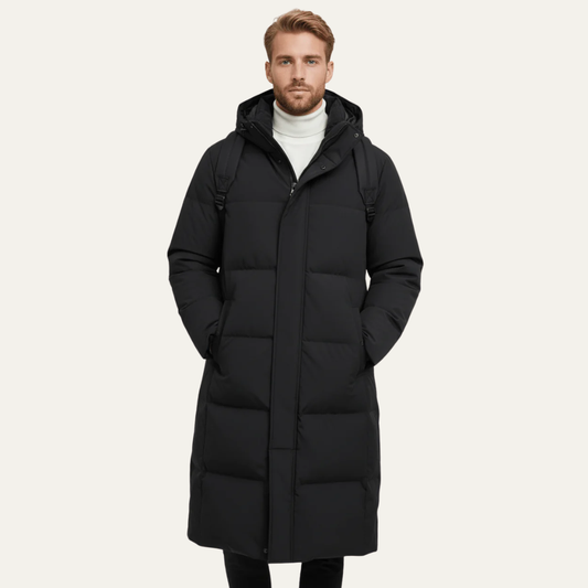 VogeLuxe | Men’s Extra-Long Quilted Puffer Parka