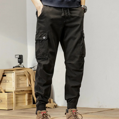 Comfortable Casual Cotton Cargo Pants for Men