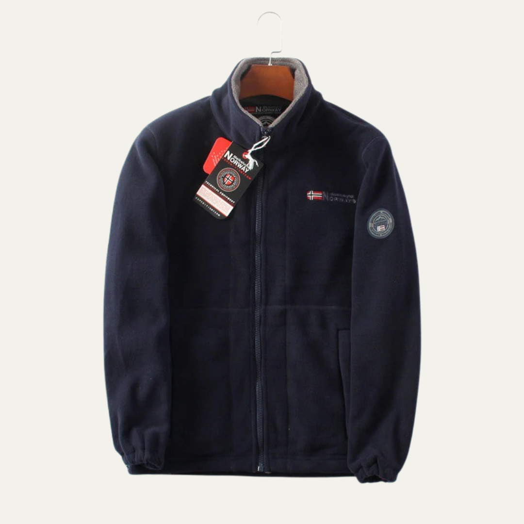 VogeLuxe | Men’s Casual Fleece Zip-Up Jacket