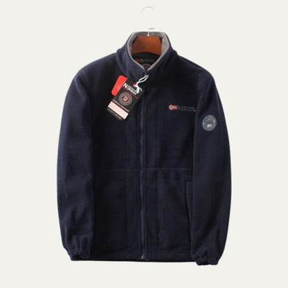 VogeLuxe | Men’s Casual Fleece Zip-Up Jacket