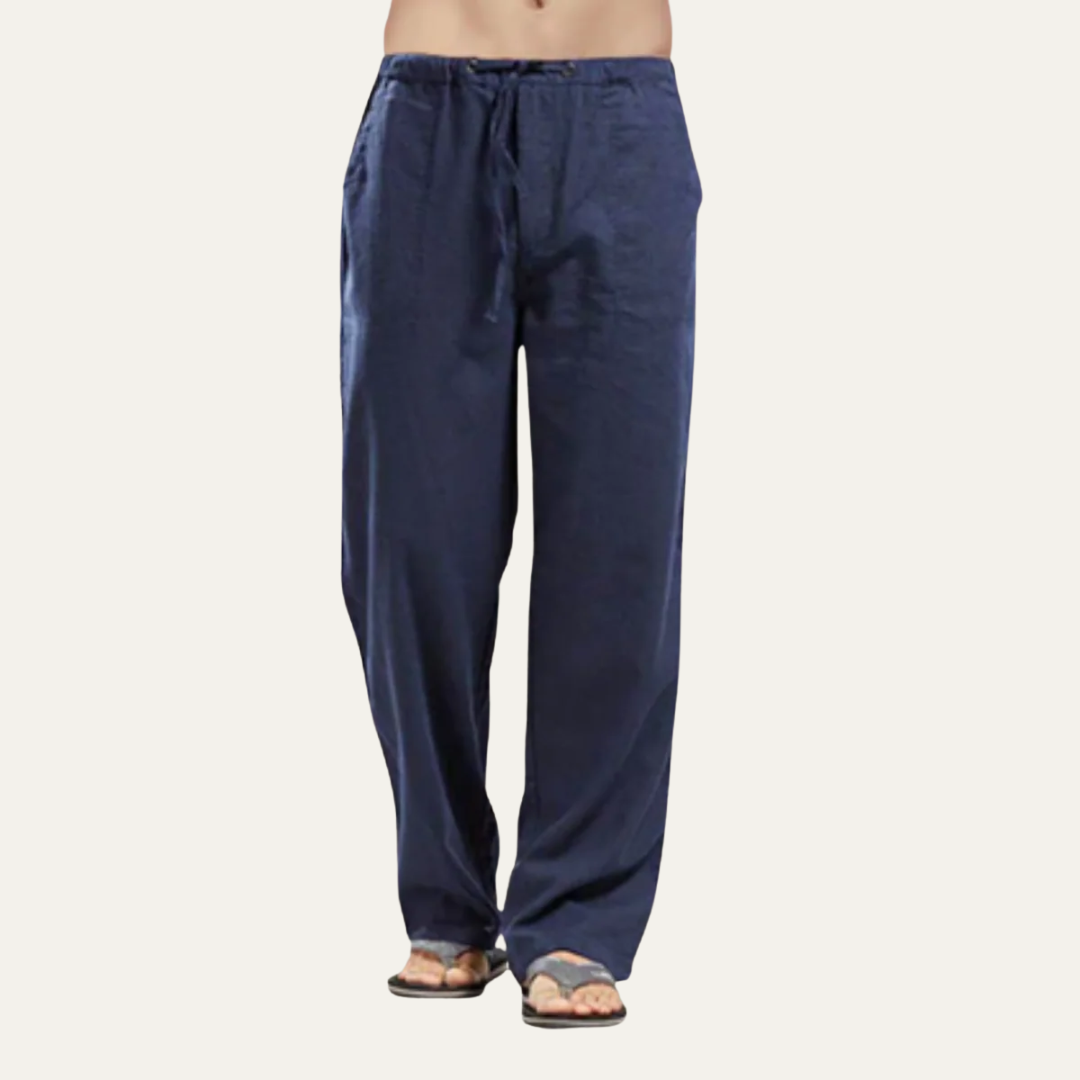 VogeLuxe | Men’s Relaxed Drawstring Beach Trousers