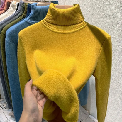 Cozy Women's Fleece Lined Winter Sweater
