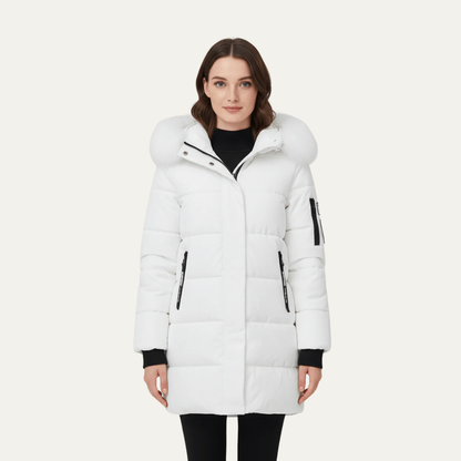 VogeLuxe | Women’s Insulated Mid-Length Puffer Coat