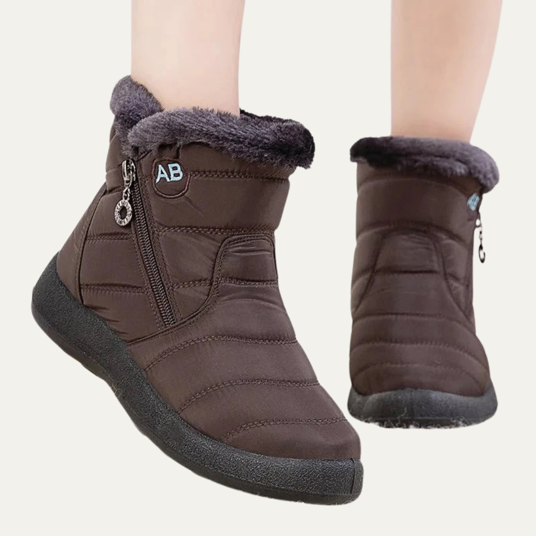 VogeLuxe | Women’s Lightweight Winter Snow Boots With Faux Fur Collar