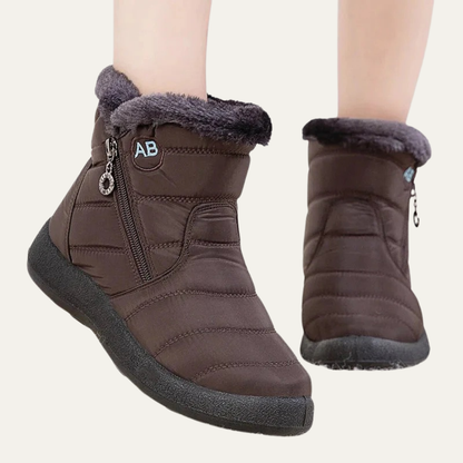 VogeLuxe | Women’s Lightweight Winter Snow Boots With Faux Fur Collar