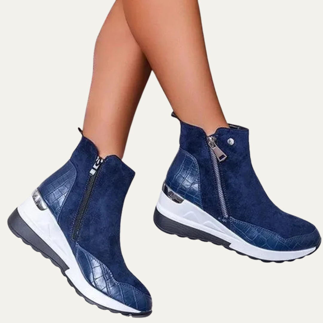 VogeLuxe | Women’s Casual Faux Suede High Top Sneaker Boot