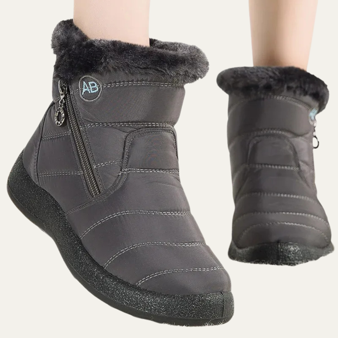 VogeLuxe | Women’s Water Resistant Faux Fur Lined Puffer Ankle Boots