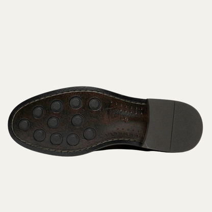 VogeLuxe | Men’s Burnished Leather Cap Toe Oxford Dress Shoes