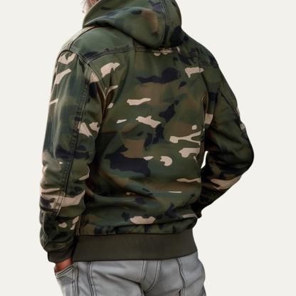 VogeLuxe | Men’s Camouflage Hybrid Jacket