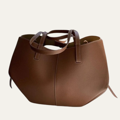 VogeLuxe | Women’s Soft Oversized Leather Tote Bag