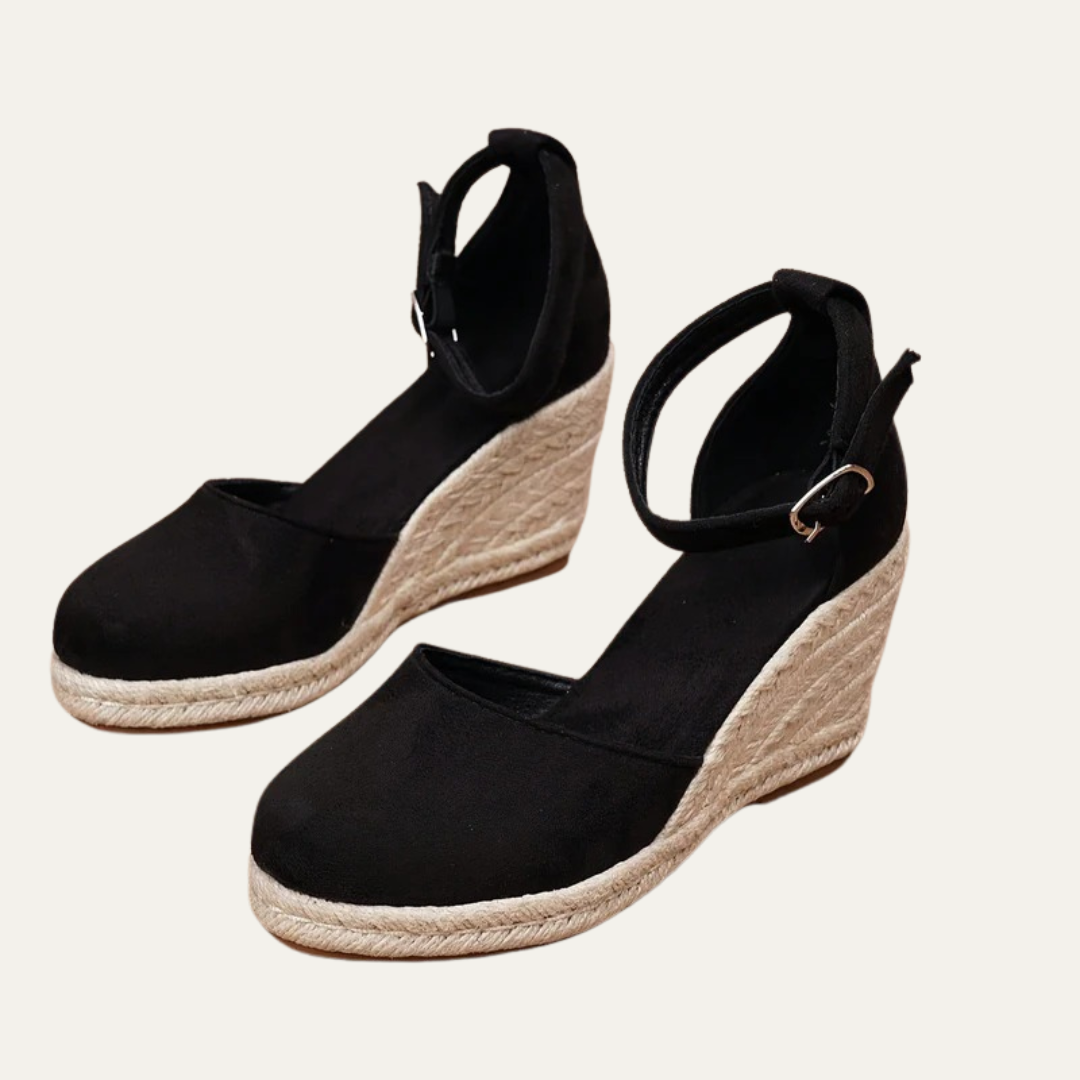 VogeLuxe | Women’s Closed Toe Espadrille Wedge Sandals