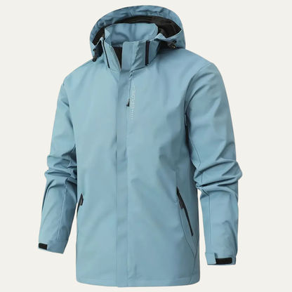 VogeLuxe | Men’s Waterproof Windproof High Neck Outdoor Shell Jacket