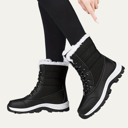 VogeLuxe | Women’s Waterproof Quilted Mid Calf Cold Weather Boot