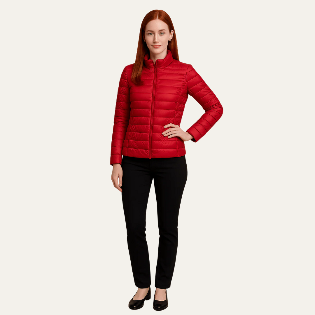 VogeLuxe | Women’s Slim Fit Hip-Length Puffer Jacket