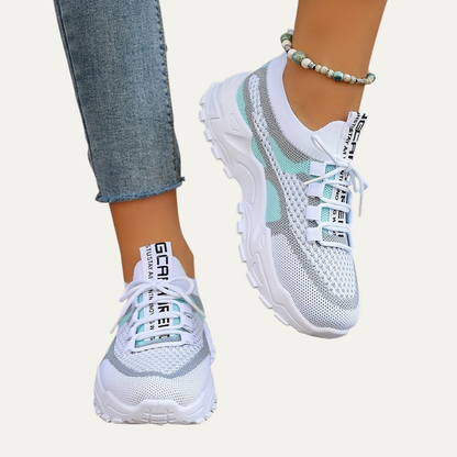 VogeLuxe | Women’s Lightweight Chunky Platform Mesh Sneakers