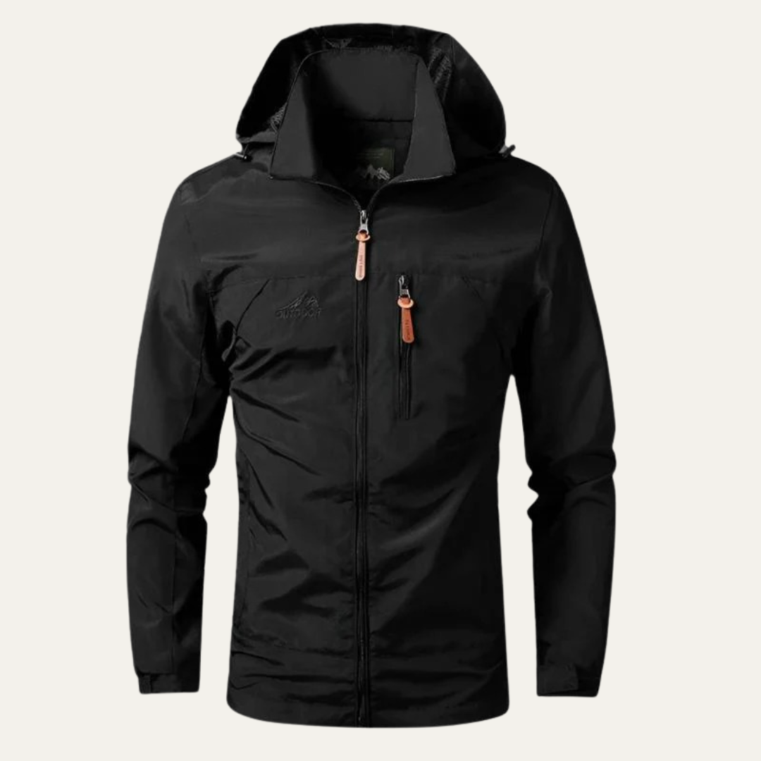 VogeLuxe | Men’s Lightweight Hooded Utility Windbreaker Jacket